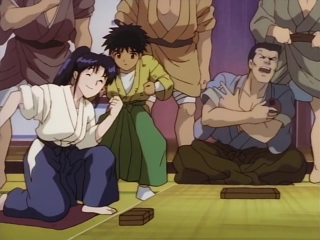 Rurouni Kenshin Ep 2: Kid Samurai: A Big Ordeal and a New Student @ 11:33