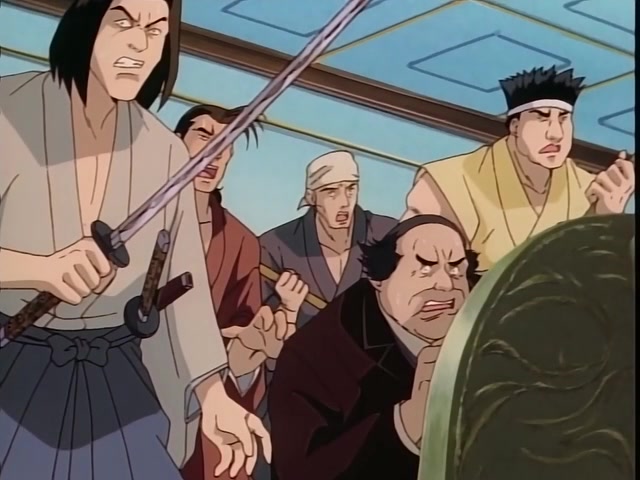 Rurouni Kenshin Ep 6: The Appearance of Kurogasa: Visitor from the Shadows @ 12:51