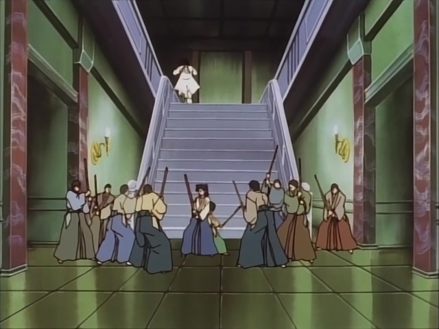 Rurouni Kenshin Ep 10: Aoshi: Someone so Beautiful it's Frightening @ 18:12