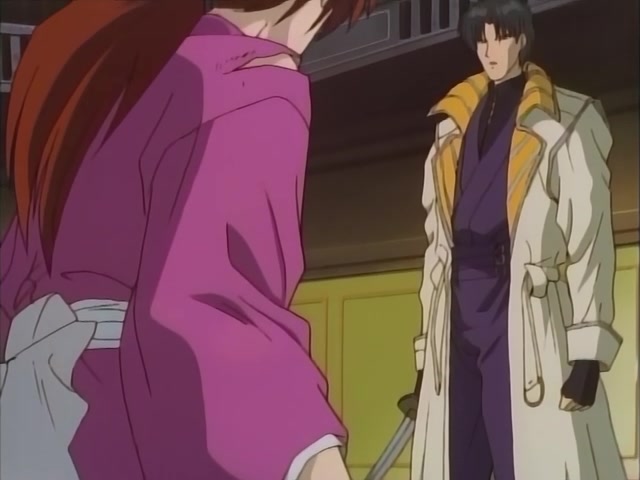 Rurouni Kenshin Ep 10: Aoshi: Someone so Beautiful it's Frightening @ 20:59