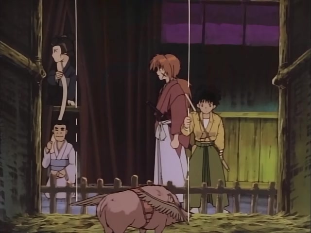 Rurouni Kenshin Ep 17: Fly to Your Dreams: The Adventures of Marimo, the Human Bullet @ 02:53