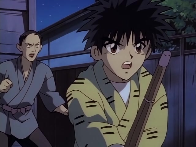 Rurouni Kenshin Ep 17: Fly to Your Dreams: The Adventures of Marimo, the Human Bullet @ 09:24