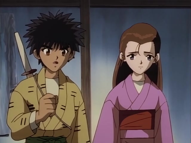 Rurouni Kenshin Ep 17: Fly to Your Dreams: The Adventures of Marimo, the Human Bullet @ 10:55