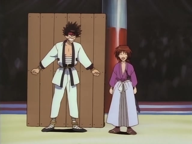Rurouni Kenshin Ep 17: Fly to Your Dreams: The Adventures of Marimo, the Human Bullet @ 15:46