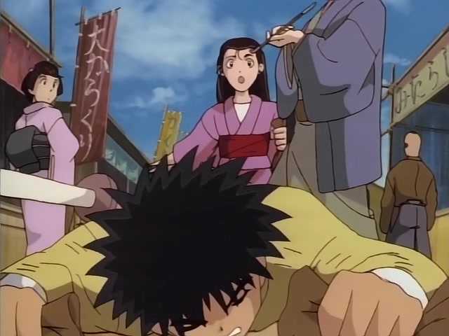 Rurouni Kenshin Ep 17: Fly to Your Dreams: The Adventures of Marimo, the Human Bullet @ 16:36