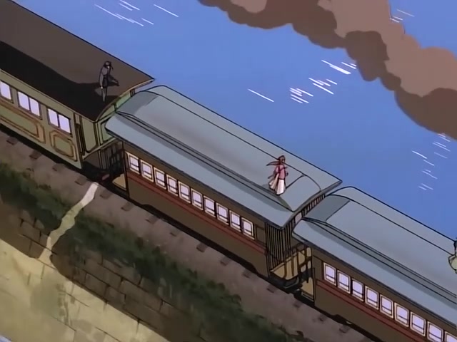 Rurouni Kenshin Ep 22: Danger on a Runaway Locomotive: Surprise Incident on a Runaway Locomotive @ 11:40