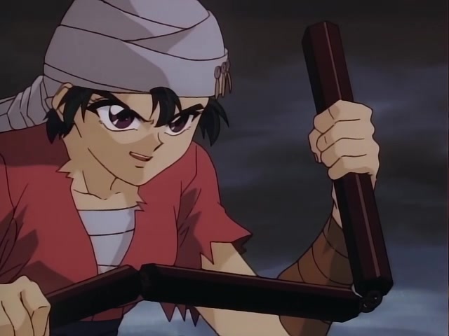 Rurouni Kenshin Ep 25: The Crimson Pirate: The Red Pirate – Kenshin and Kaoru Separated @ 17:42