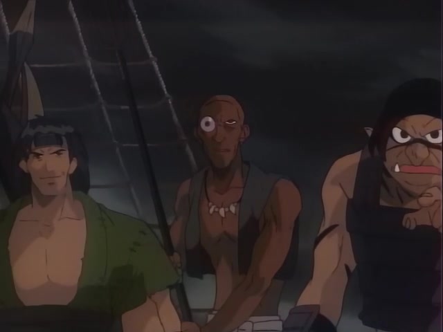 Rurouni Kenshin Ep 25: The Crimson Pirate: The Red Pirate – Kenshin and Kaoru Separated @ 18:40