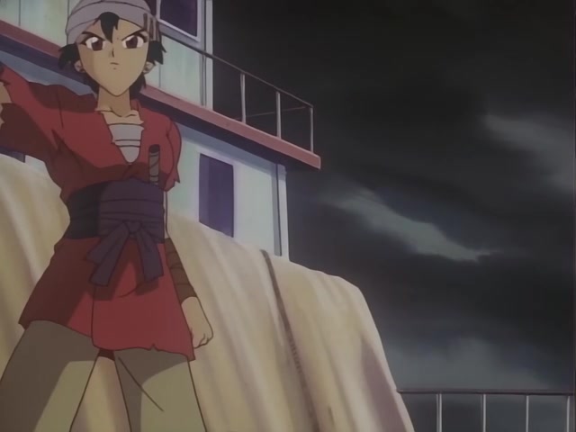 Rurouni Kenshin Ep 25: The Crimson Pirate: The Red Pirate – Kenshin and Kaoru Separated @ 19:05