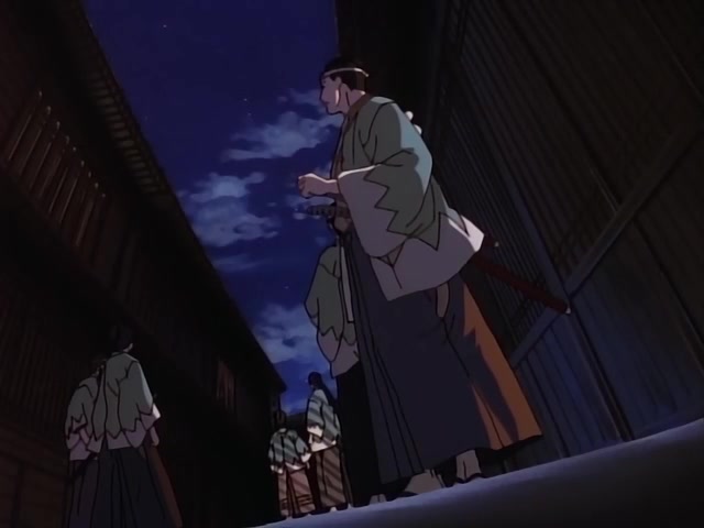 Rurouni Kenshin Ep 28: Prelude to the Impending Fight: The Shadow of the Wolf Draws Near @ 02:07