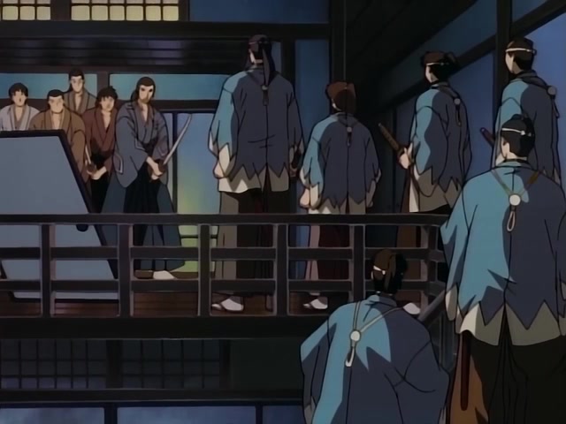 Rurouni Kenshin Ep 28: Prelude to the Impending Fight: The Shadow of the Wolf Draws Near @ 02:40