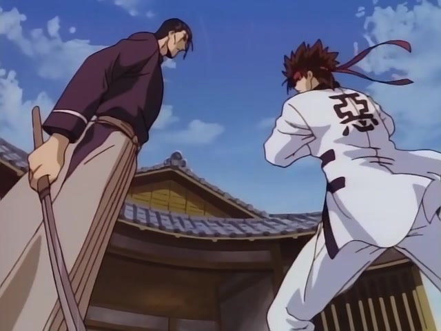Rurouni Kenshin Ep 28: Prelude to the Impending Fight: The Shadow of the Wolf Draws Near @ 11:28