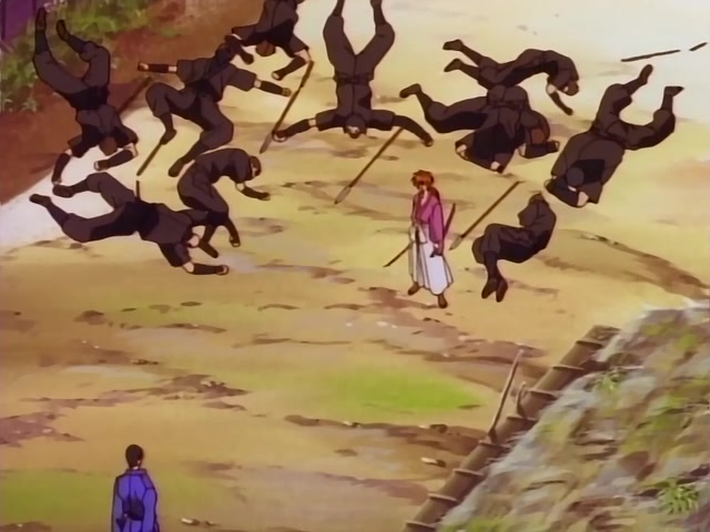 Rurouni Kenshin Ep 35: Conquered Village: The Grasp of Shishio's Hands @ 12:36