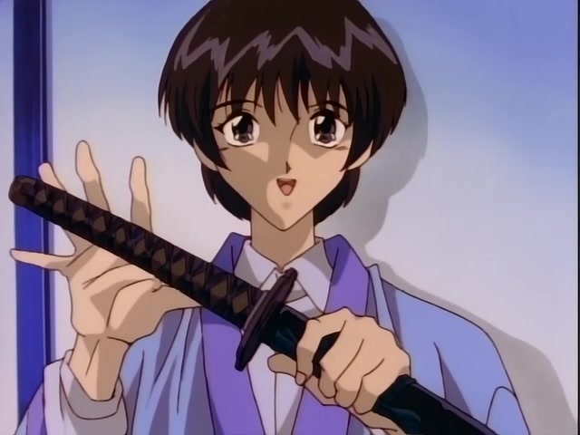 Rurouni Kenshin Ep 37: Shock! The Reverse-Blade is Broken: Sojiro's Tenken versus Kenshin @ 03:43