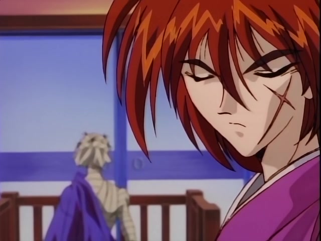 Rurouni Kenshin Ep 37: Shock! The Reverse-Blade is Broken: Sojiro's Tenken versus Kenshin @ 04:00