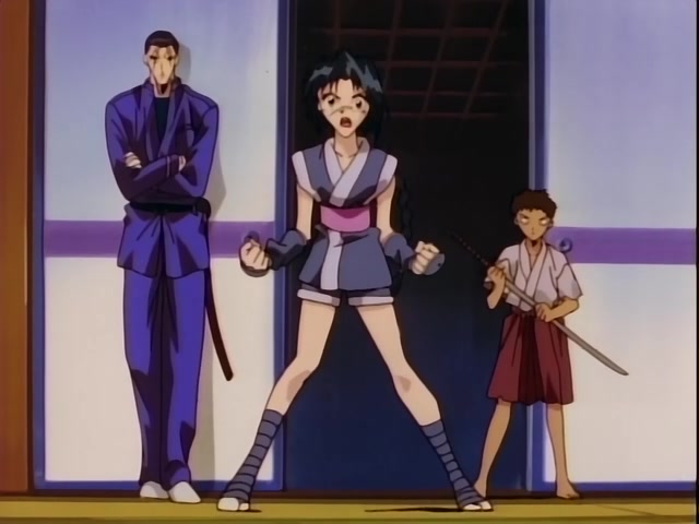 Rurouni Kenshin Ep 37: Shock! The Reverse-Blade is Broken: Sojiro's Tenken versus Kenshin @ 04:33