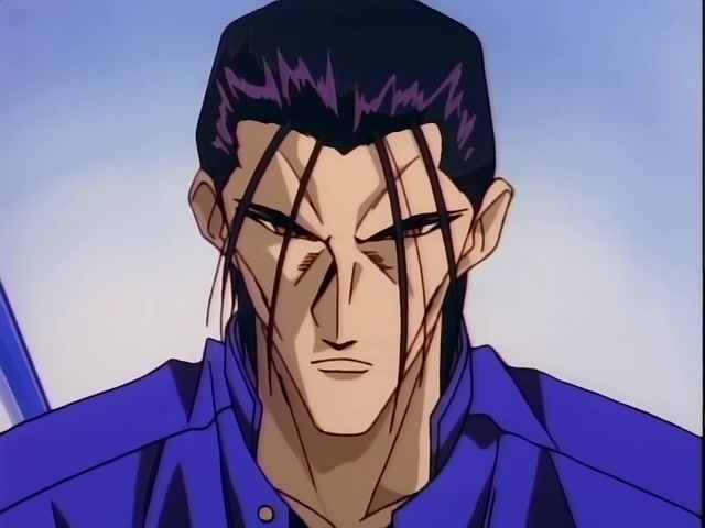 Rurouni Kenshin Ep 37: Shock! The Reverse-Blade is Broken: Sojiro's Tenken versus Kenshin @ 07:20