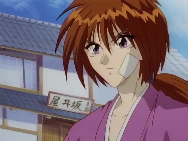 Rurouni Kenshin Ep 39: The Creator of the Reverse-Blade Sword: Shakku Arai's Final Swing @ 02:34