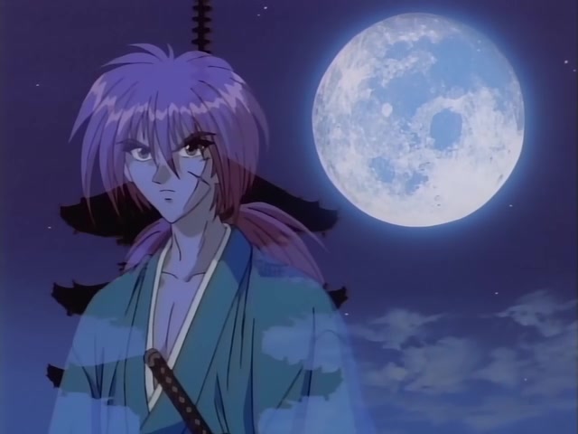 Rurouni Kenshin Ep 39: The Creator of the Reverse-Blade Sword: Shakku Arai's Final Swing @ 05:36