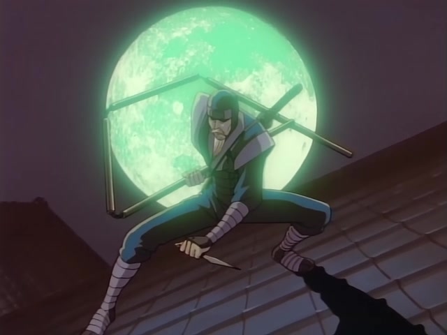 Rurouni Kenshin Ep 39: The Creator of the Reverse-Blade Sword: Shakku Arai's Final Swing @ 08:21