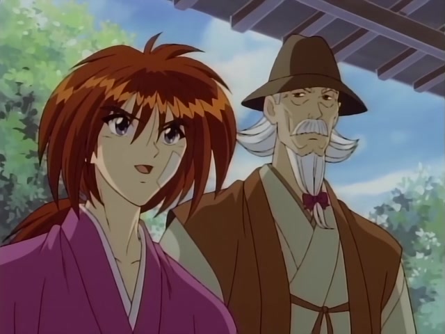 Rurouni Kenshin Ep 39: The Creator of the Reverse-Blade Sword: Shakku Arai's Final Swing @ 09:34