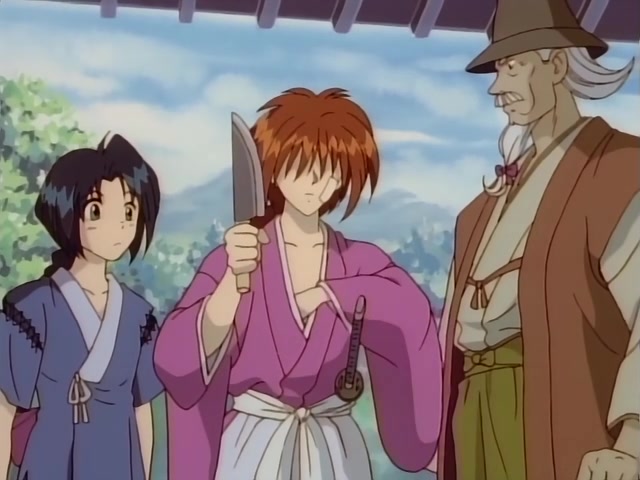Rurouni Kenshin Ep 39: The Creator of the Reverse-Blade Sword: Shakku Arai's Final Swing @ 09:43