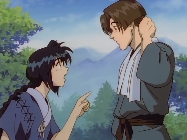 Rurouni Kenshin Ep 39: The Creator of the Reverse-Blade Sword: Shakku Arai's Final Swing @ 10:38