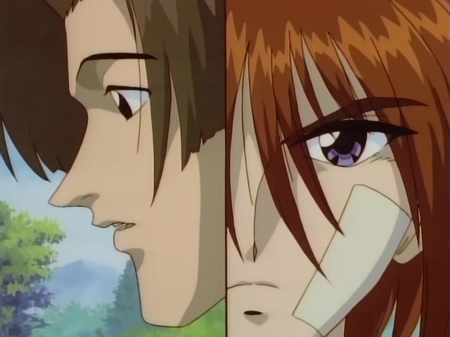 Rurouni Kenshin Ep 39: The Creator of the Reverse-Blade Sword: Shakku Arai's Final Swing @ 11:23