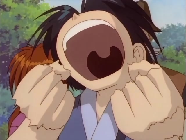 Rurouni Kenshin Ep 39: The Creator of the Reverse-Blade Sword: Shakku Arai's Final Swing @ 12:00