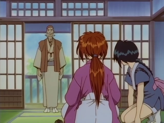 Rurouni Kenshin Ep 39: The Creator of the Reverse-Blade Sword: Shakku Arai's Final Swing @ 13:22