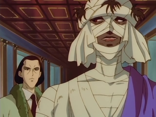 Rurouni Kenshin Ep 39: The Creator of the Reverse-Blade Sword: Shakku Arai's Final Swing @ 15:30