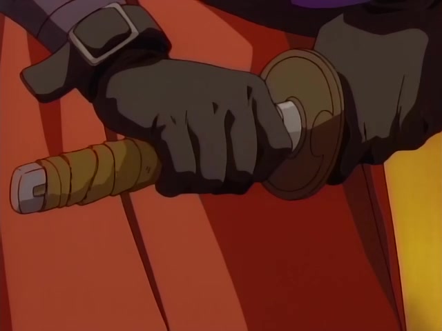 Rurouni Kenshin Ep 39: The Creator of the Reverse-Blade Sword: Shakku Arai's Final Swing @ 16:15