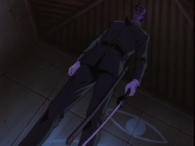 Rurouni Kenshin Ep 49: The Wolf Destroys the Eye of the Heart: The Fierce Attack of the Zero Stance Gatotsu @ 12:31