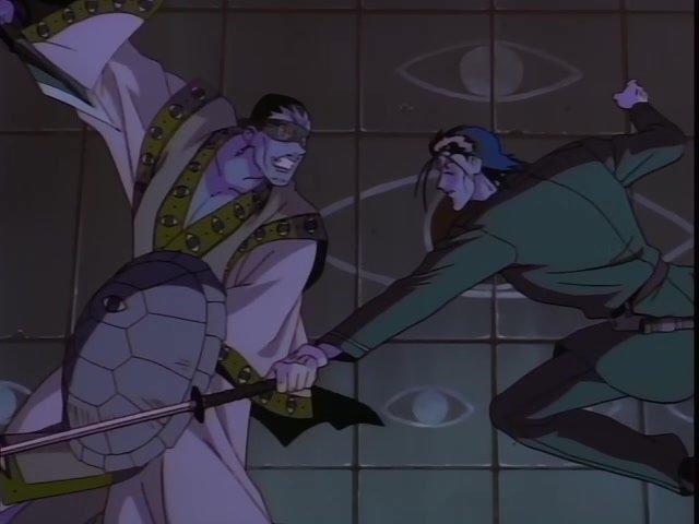 Rurouni Kenshin Ep 49: The Wolf Destroys the Eye of the Heart: The Fierce Attack of the Zero Stance Gatotsu @ 15:23