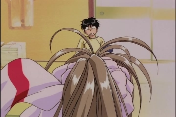 Ah! My Goddess (1993 OVA) Ep 1: Moonlight and Cherry Blossoms @ 04:46