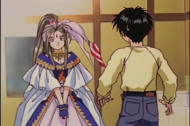 Ah! My Goddess (1993 OVA) Ep 1: Moonlight and Cherry Blossoms @ 07:38