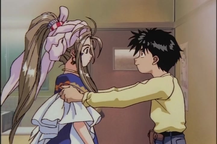 Ah! My Goddess (1993 OVA) Ep 1: Moonlight and Cherry Blossoms @ 08:24