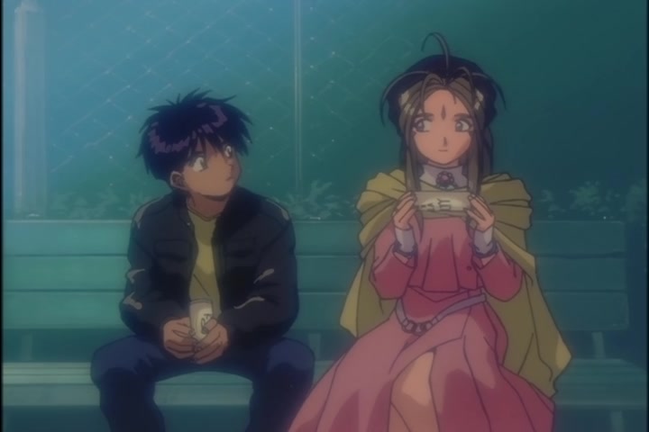 Ah! My Goddess (1993 OVA) Ep 1: Moonlight and Cherry Blossoms @ 11:39