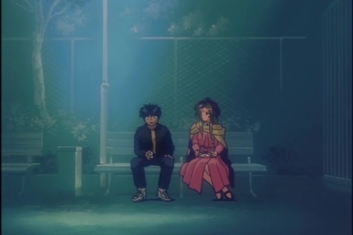 Ah! My Goddess (1993 OVA) Ep 1: Moonlight and Cherry Blossoms @ 12:12