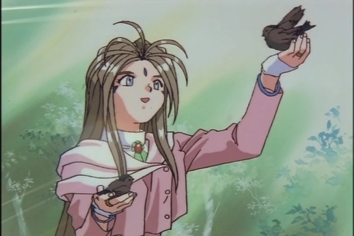Ah! My Goddess (1993 OVA) Ep 1: Moonlight and Cherry Blossoms @ 19:19