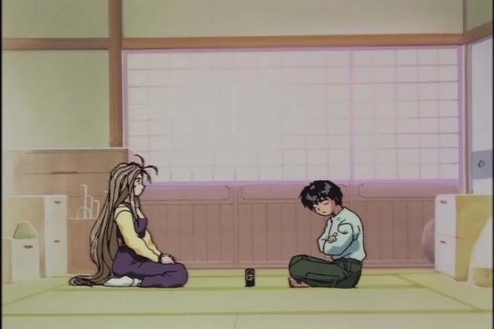 Ah! My Goddess (1993 OVA) Ep 1: Moonlight and Cherry Blossoms @ 21:06
