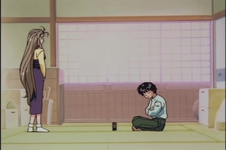 Ah! My Goddess (1993 OVA) Ep 1: Moonlight and Cherry Blossoms @ 21:11