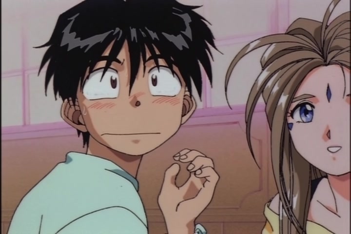 Ah! My Goddess (1993 OVA) Ep 1: Moonlight and Cherry Blossoms @ 21:53