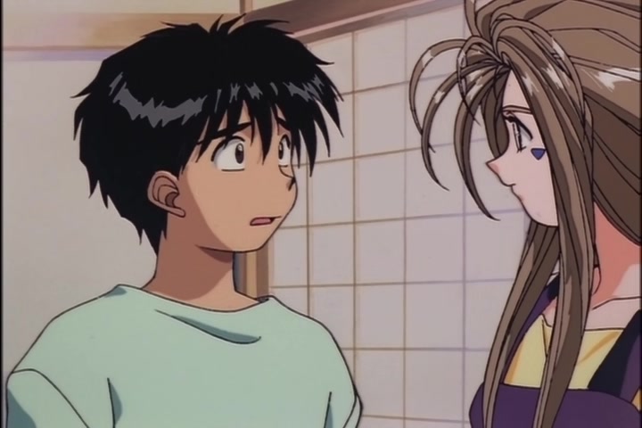 Ah! My Goddess (1993 OVA) Ep 1: Moonlight and Cherry Blossoms @ 22:20