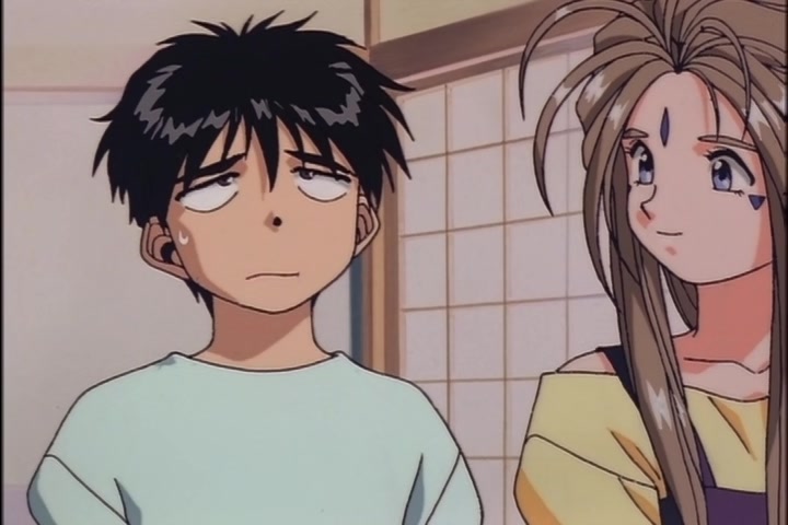 Ah! My Goddess (1993 OVA) Ep 1: Moonlight and Cherry Blossoms @ 23:07