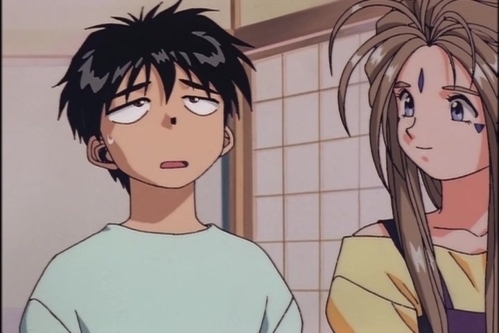 Ah! My Goddess (1993 OVA) Ep 1: Moonlight and Cherry Blossoms @ 23:12