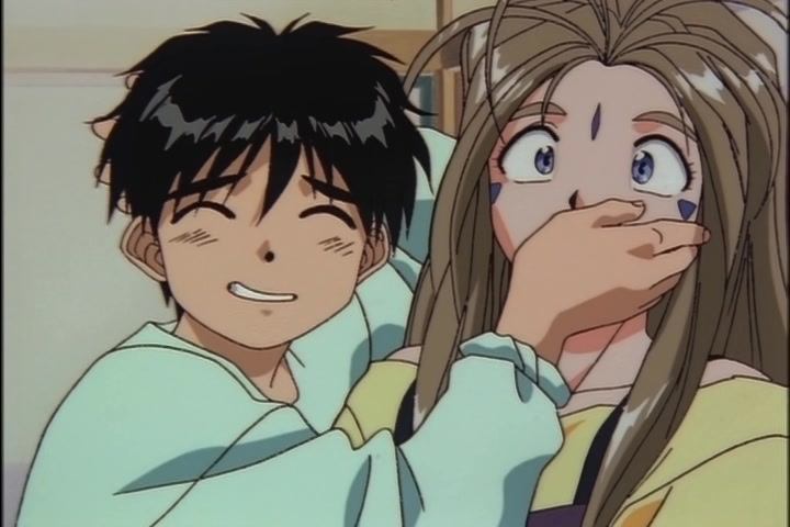 Ah! My Goddess (1993 OVA) Ep 1: Moonlight and Cherry Blossoms @ 23:49