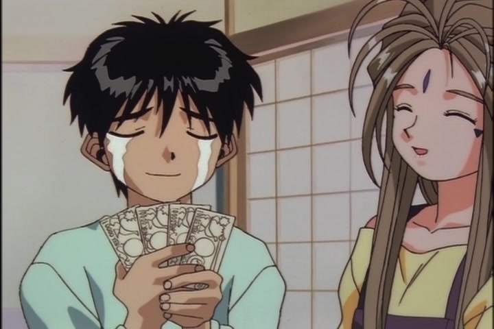 Ah! My Goddess (1993 OVA) Ep 1: Moonlight and Cherry Blossoms @ 24:21