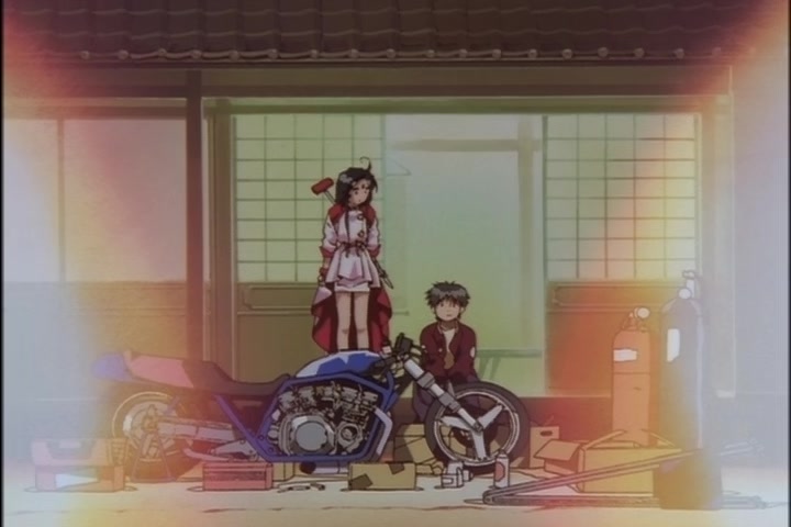 Ah! My Goddess (1993 OVA) Ep 3: Burning Hearts on the Road @ 17:13