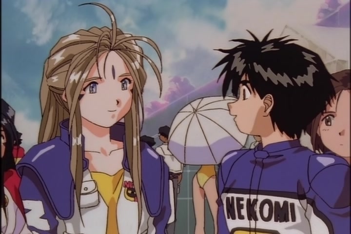 Ah! My Goddess (1993 OVA) Ep 3: Burning Hearts on the Road @ 24:06